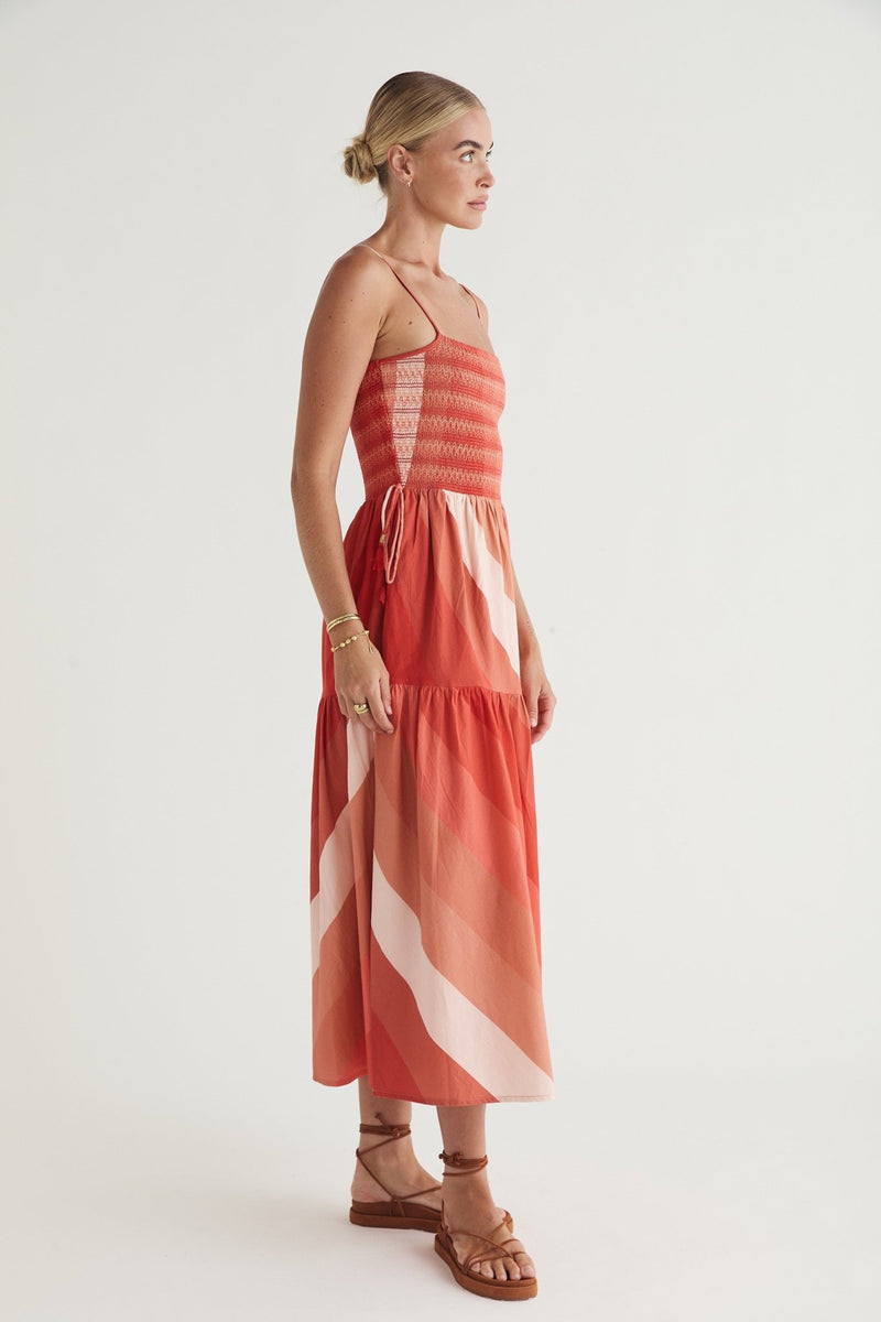 Circe Shirred Midi Dress - Sare StoreMOS The LabelDress