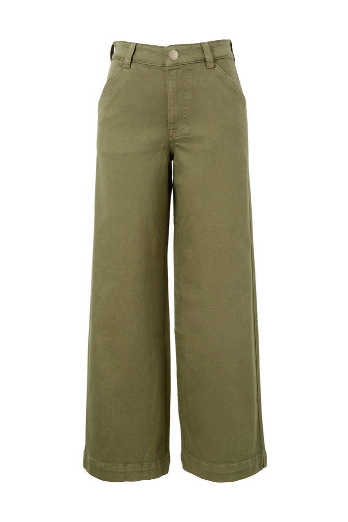 Classic Wide Leg Jean - Soft Olive - Sare StoreCeres LifeJeans