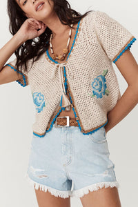 Coastal Granny Short Sleeve Top - Cornflower - Sare StoreSPELLTops