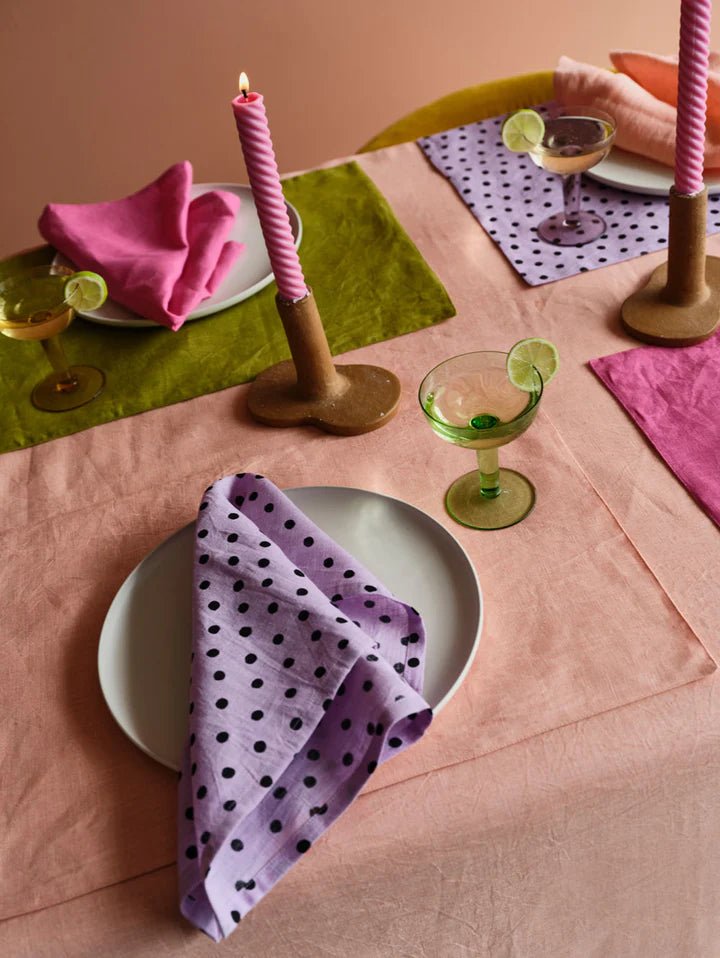 Colourblock Tablecloth - Peach - Sare StoreMosey MeTablecloth