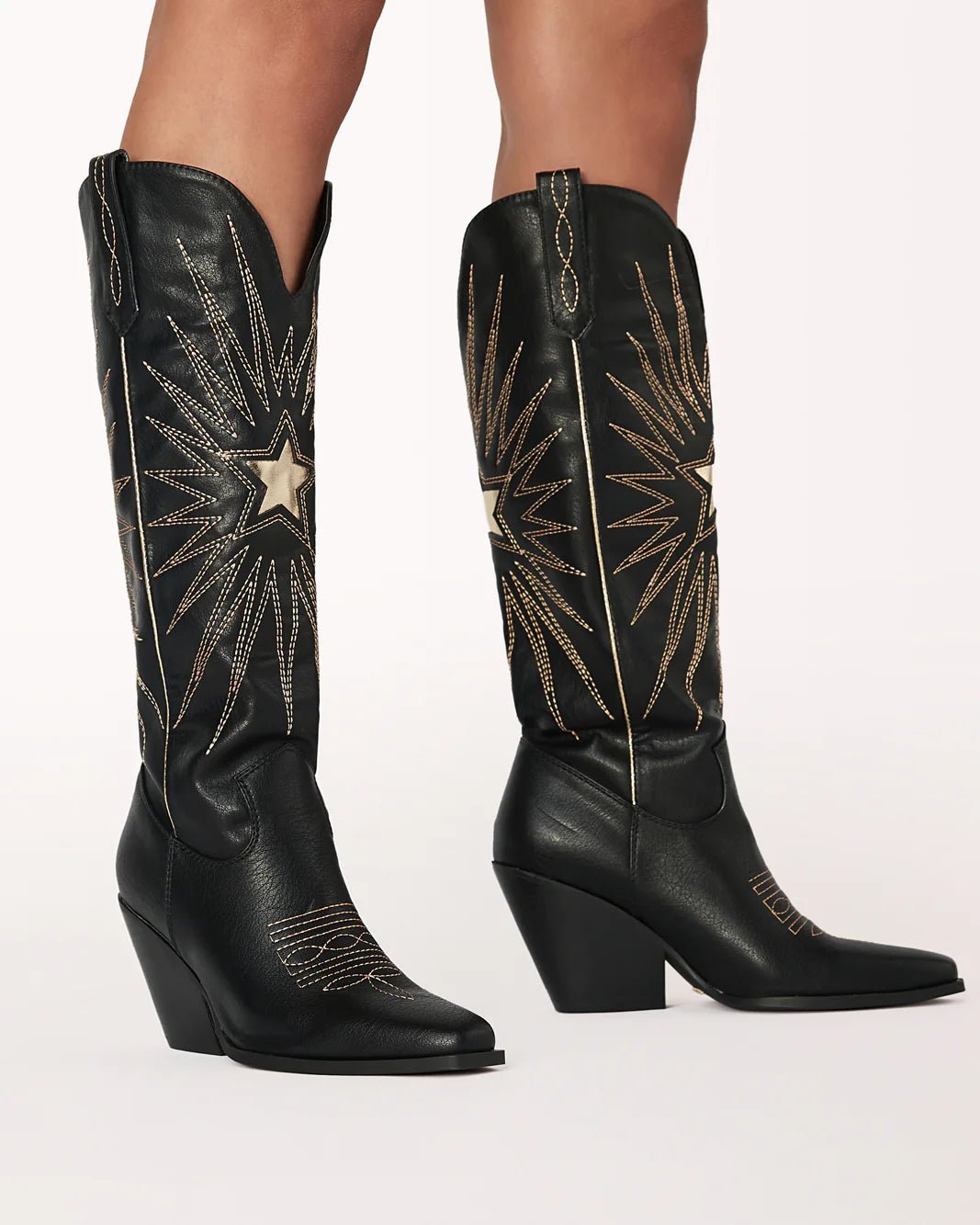 Constance Boots - Black Metallic Gold - Sare StoreBilliniBoots