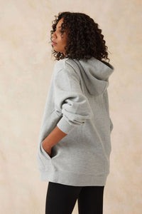 Cosy Oversized Hoodie - Grey Marle Circle Logo - Sare StoreCeres LifeJumper