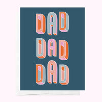 Dad - Blue Father's Day Greeting Card - Sare StoreBad on PaperGreeting Cards