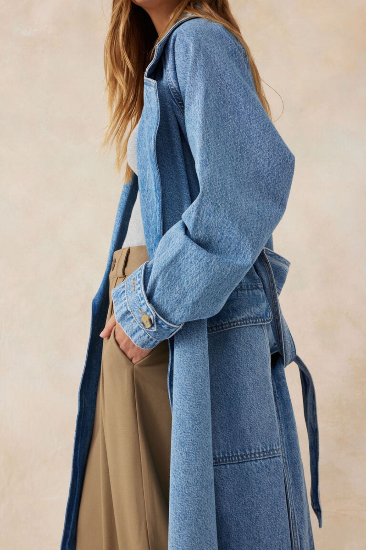 Denim Trench Coat - Sare StoreCeres Lifetrench