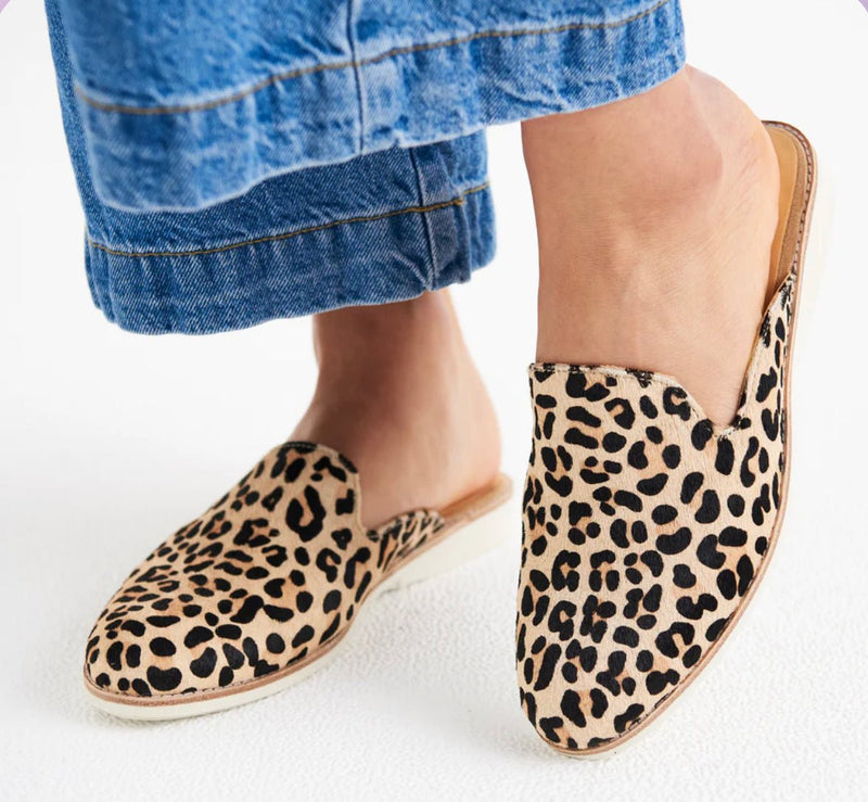 Derby Mule Camel Leopard - Sare StoreRollie NationShoes