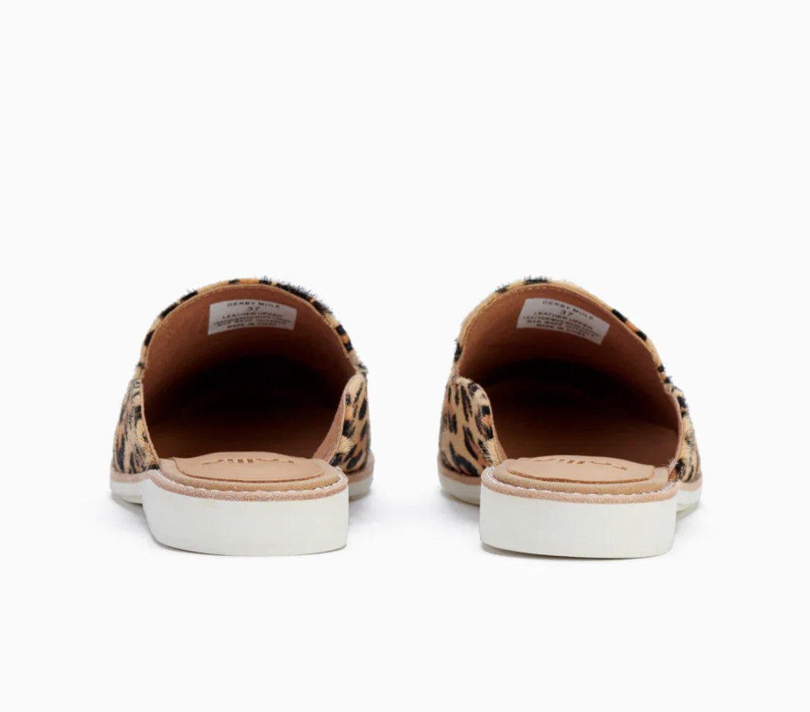 Derby Mule Camel Leopard - Sare StoreRollie NationShoes