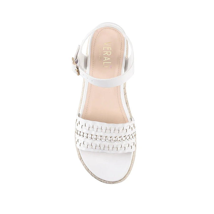 Disco Footbed Sandals - White Smooth - Sare StoreVerali ShoesSandals