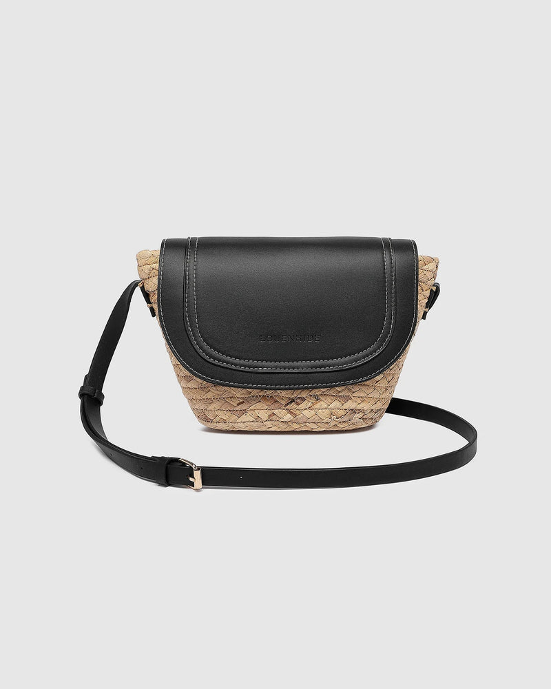 Dixie Straw Crossbody Bag - Natural Black - Sare StoreLouenhideCrossbody Bag