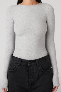 Elise Bodysuit - Grey Marle - Sare StoreBayse BrandBodysuit