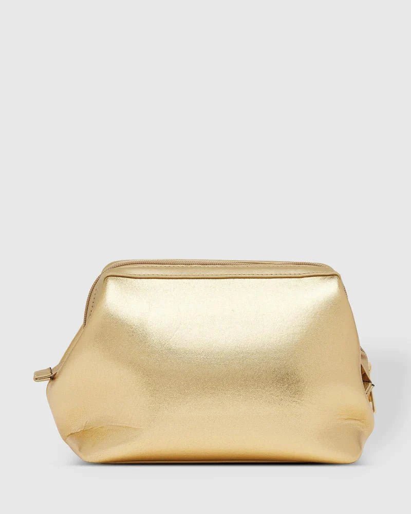 Eliza Neoprene Makeup Bag - Gold - Sare StoreLouenhidecosmetic bag