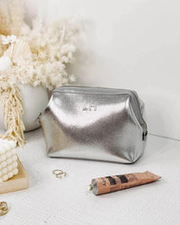 Eliza Neoprene Makeup Bag - Silver - Sare StoreLouenhidecosmetic bag