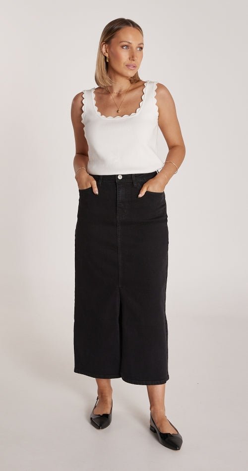 Ella Midi Skirt - Black - Sare StoreFeather and NoiseSkirt