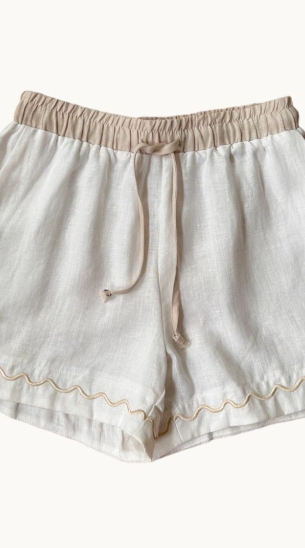 Embroidery Shorts - White/Natural - Sare StoreLittle LiesShorts
