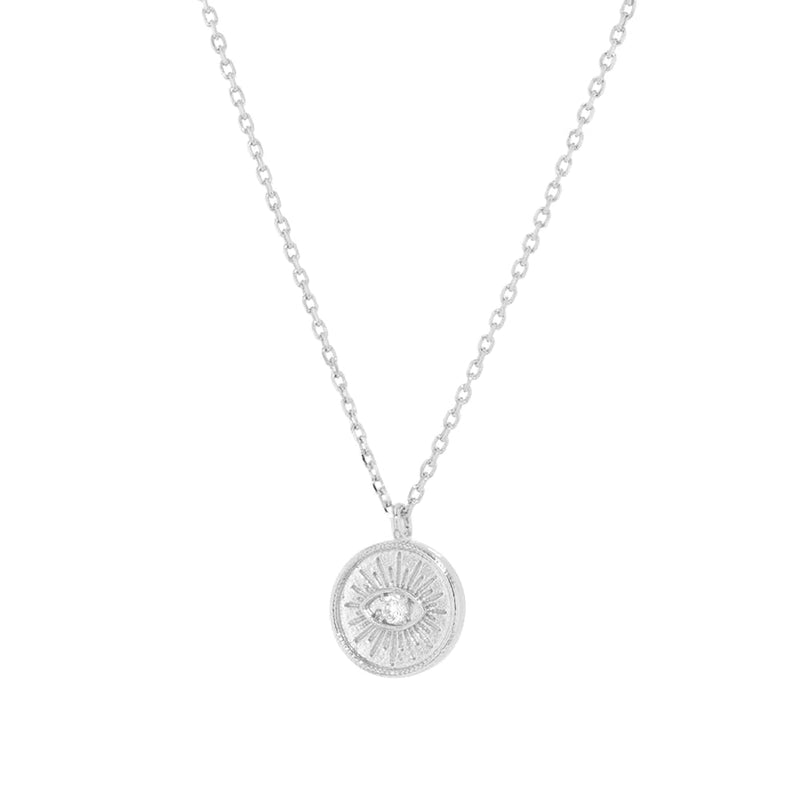 Emilia Eye Necklace - Silver - Sare StoreJolie & DeenNecklace