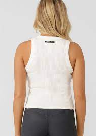 Essential Wide Ribbed Tank - Porcelain - Sare StoreLorna JaneTank