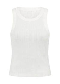 Essential Wide Ribbed Tank - Porcelain - Sare StoreLorna JaneTank