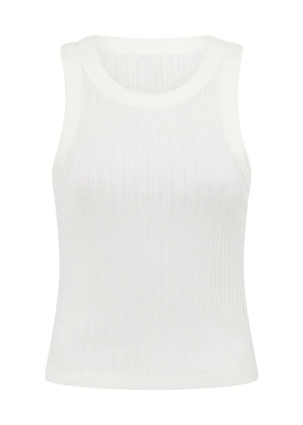 Essential Wide Ribbed Tank - Porcelain - Sare StoreLorna JaneTank