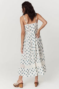 Fable Block Printed Strappy Sundress - Wild Poppy - Sare StoreSPELLDress