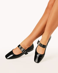 Faris - Black Crinkle Patent - Sare StoreBilliniShoes