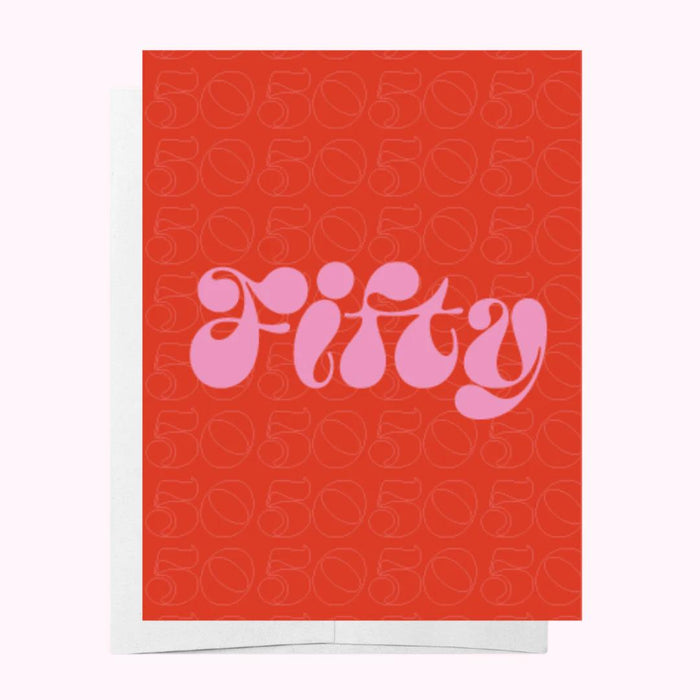 Fifty - Age Milestone Birthday Card - Sare StoreBad on PaperGreeting Cards