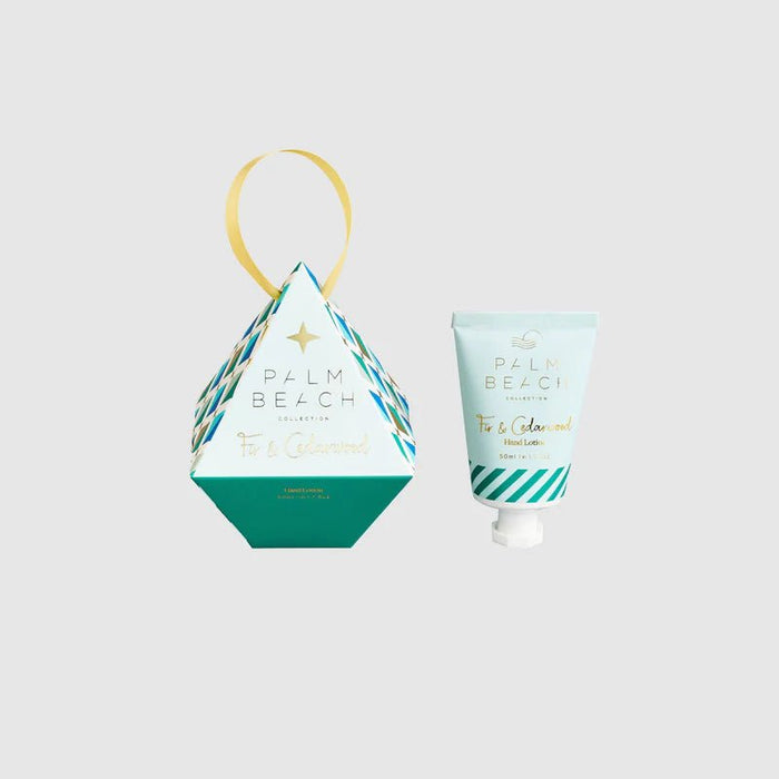 Fir & Cedarwood Hanging Bauble 50ml Hand Lotion - Sare StorePalm BeachHandcream