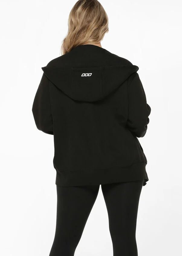 Fleece Zip Through Hoodie - Black - Sare StoreLorna JaneJacket