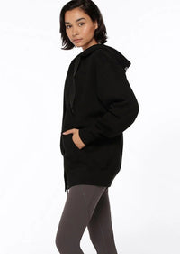 Fleece Zip Through Hoodie - Black - Sare StoreLorna JaneJacket