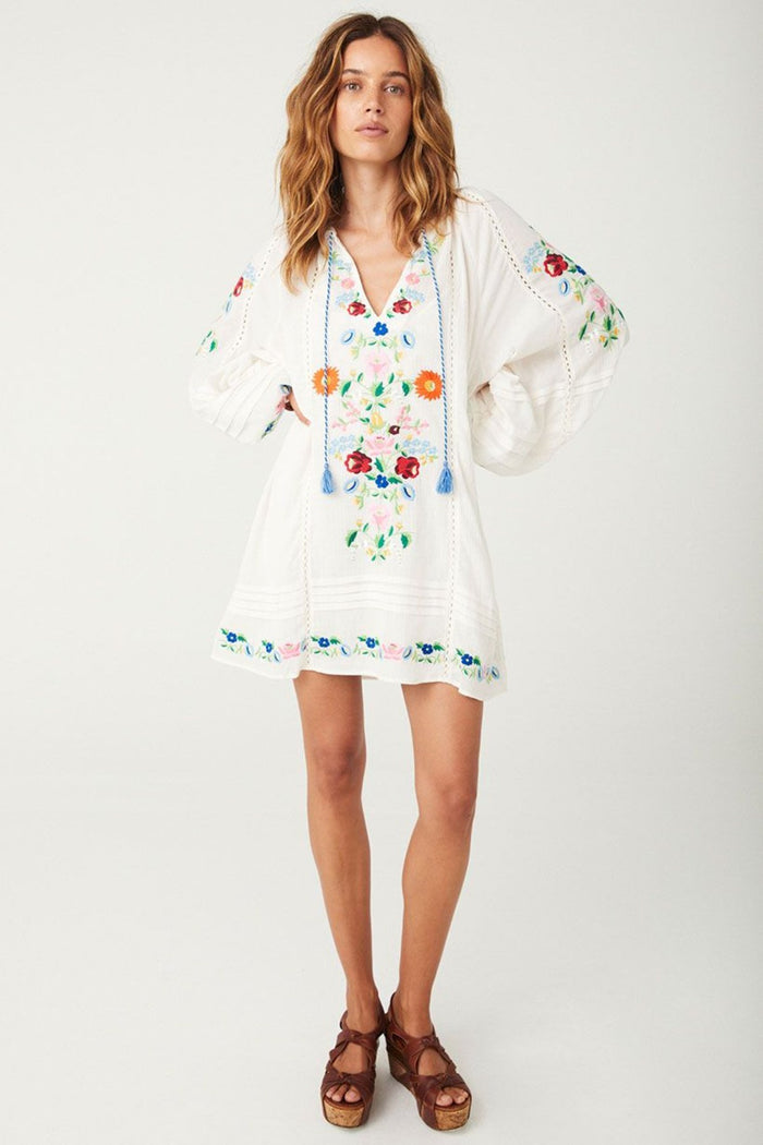 Florapaloosa Embroidered Tunic Dress - Wildflower - Sare StoreSPELLDress