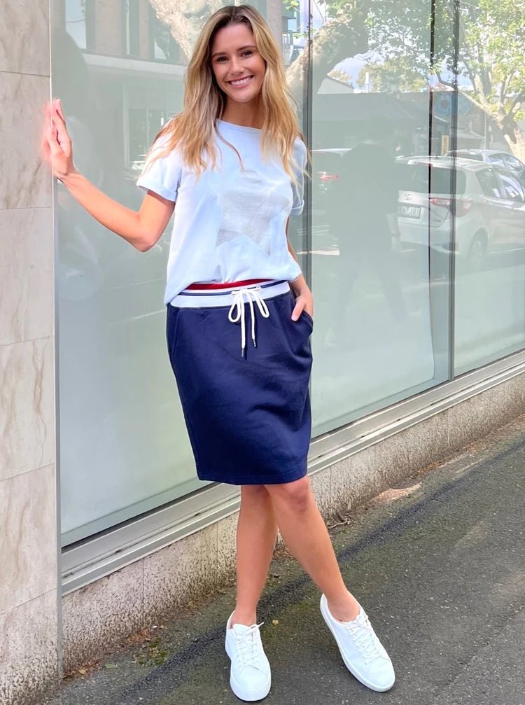 French Navy Skirt - Sare StoreLeoni AustraliaSkirt