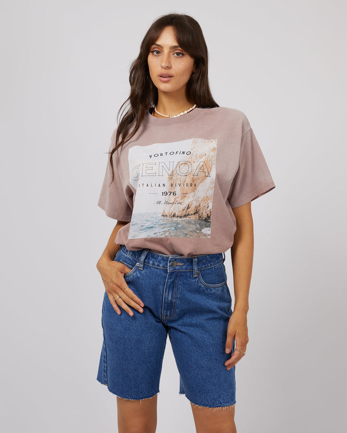 Genoa O/S Tee - Fawn - Sare StoreSare StoreTee