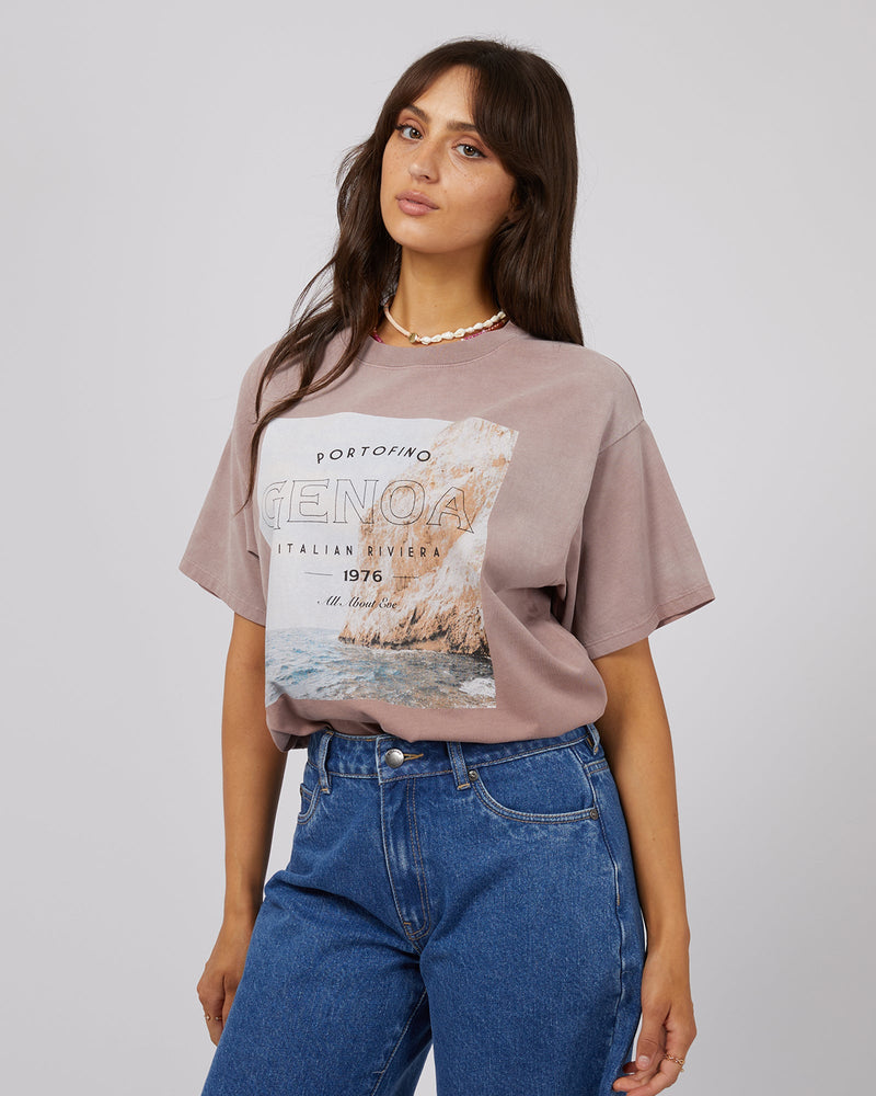 Genoa O/S Tee - Fawn - Sare StoreSare StoreTee