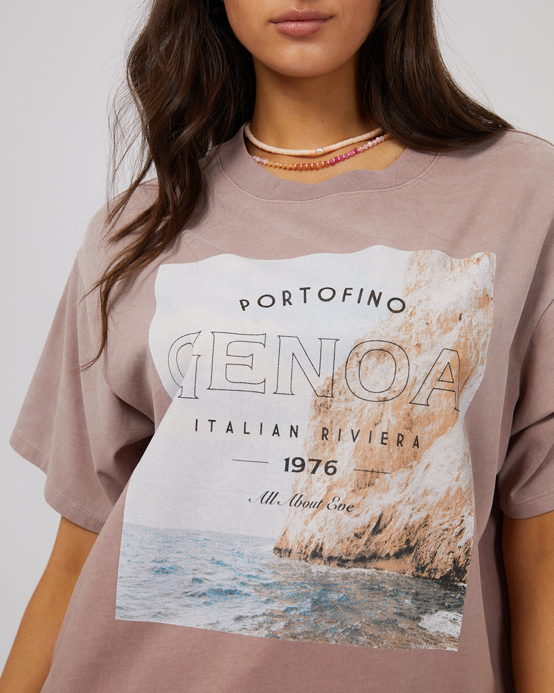 Genoa O/S Tee - Fawn - Sare StoreSare StoreTee