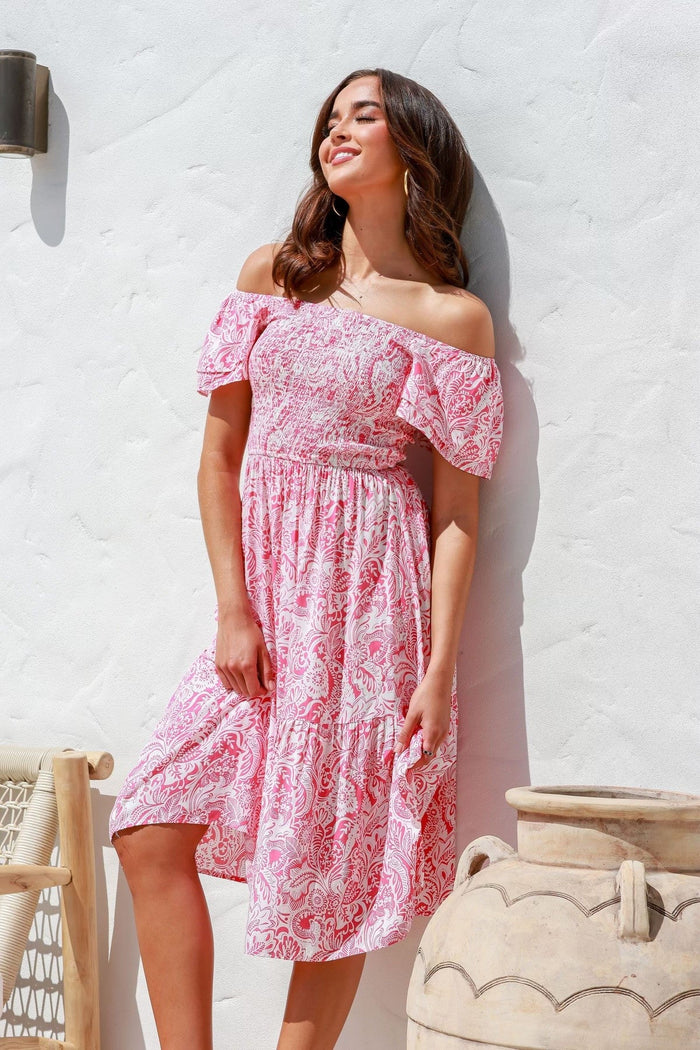 Gina Dress - Pink - Sare StoreSare StoreDress