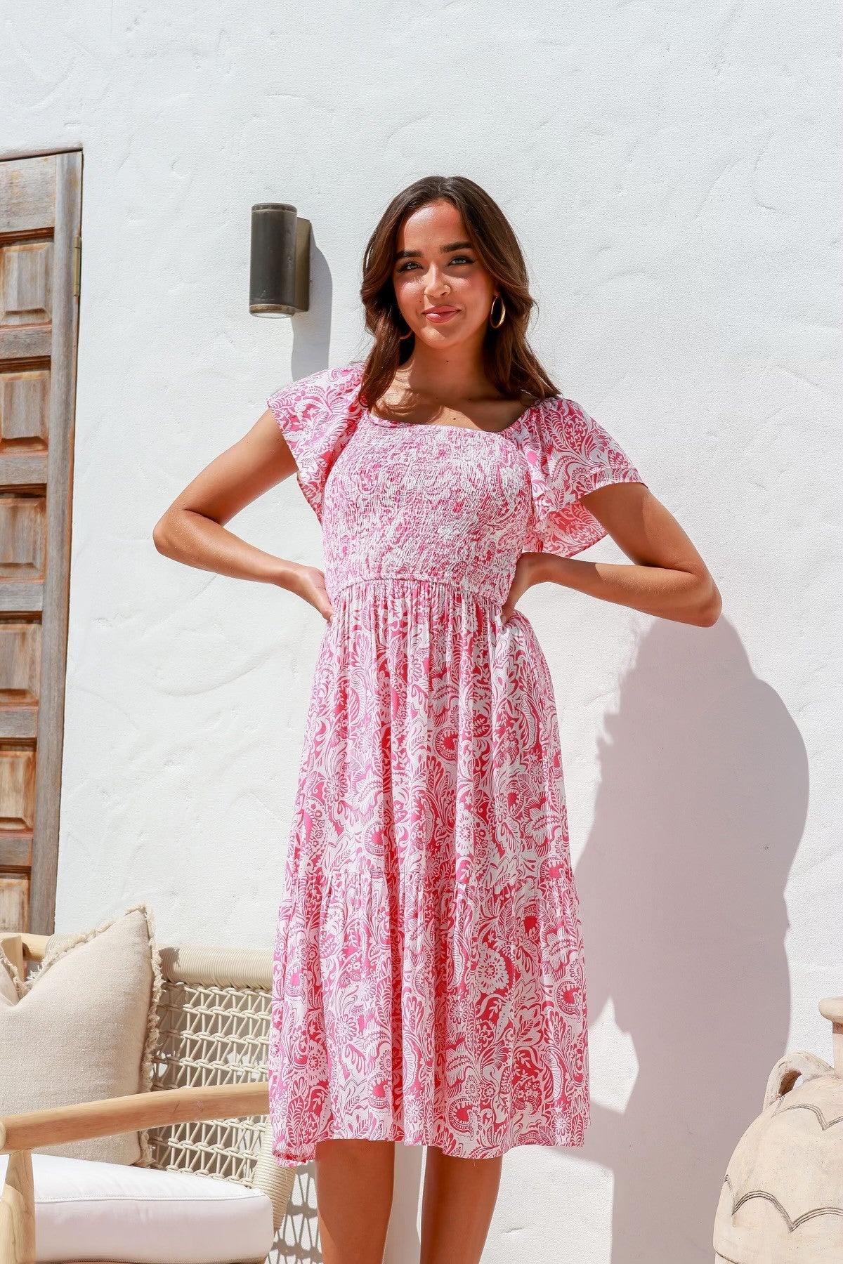 Gina Dress - Pink - Sare StoreSare StoreDress