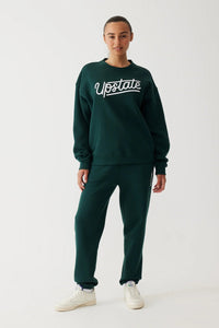 Good Vibes Crew - Deep Emerald - Sare StoreUpstate SportSweater
