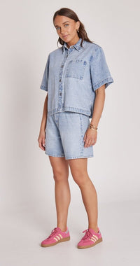 Grace Denim Shirt - Capri Blue - Sare StoreFeather and NoiseShirt