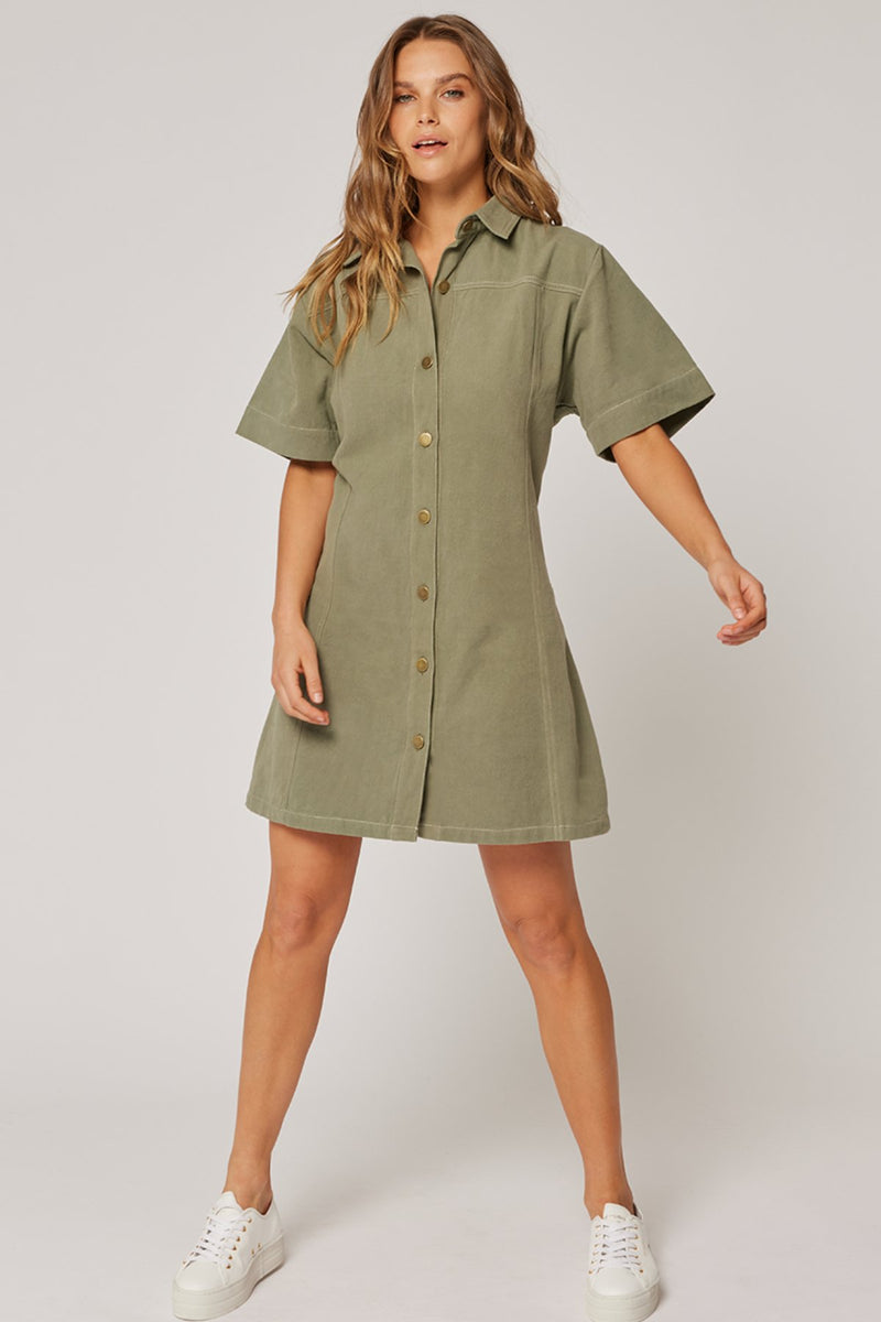 Hallie Dress - Khaki - Sare StoreCartel & WillowDress