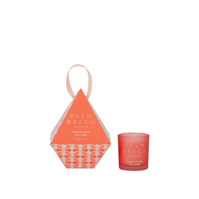 Hanging Bauble Mini Candle 50g - Tropical Sunrise - Sare StorePalm BeachMini Candle