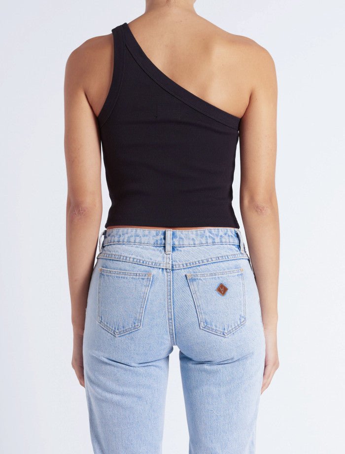 Heather One Shoulder Tank Black - Sare StoreAbrand JeansTops