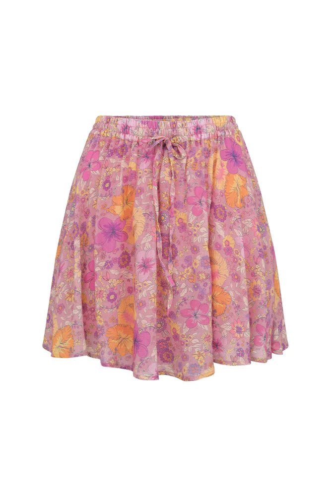 Hibiscus Lane Mini Skirt- Musk - Sare StoreSPELLSkirt