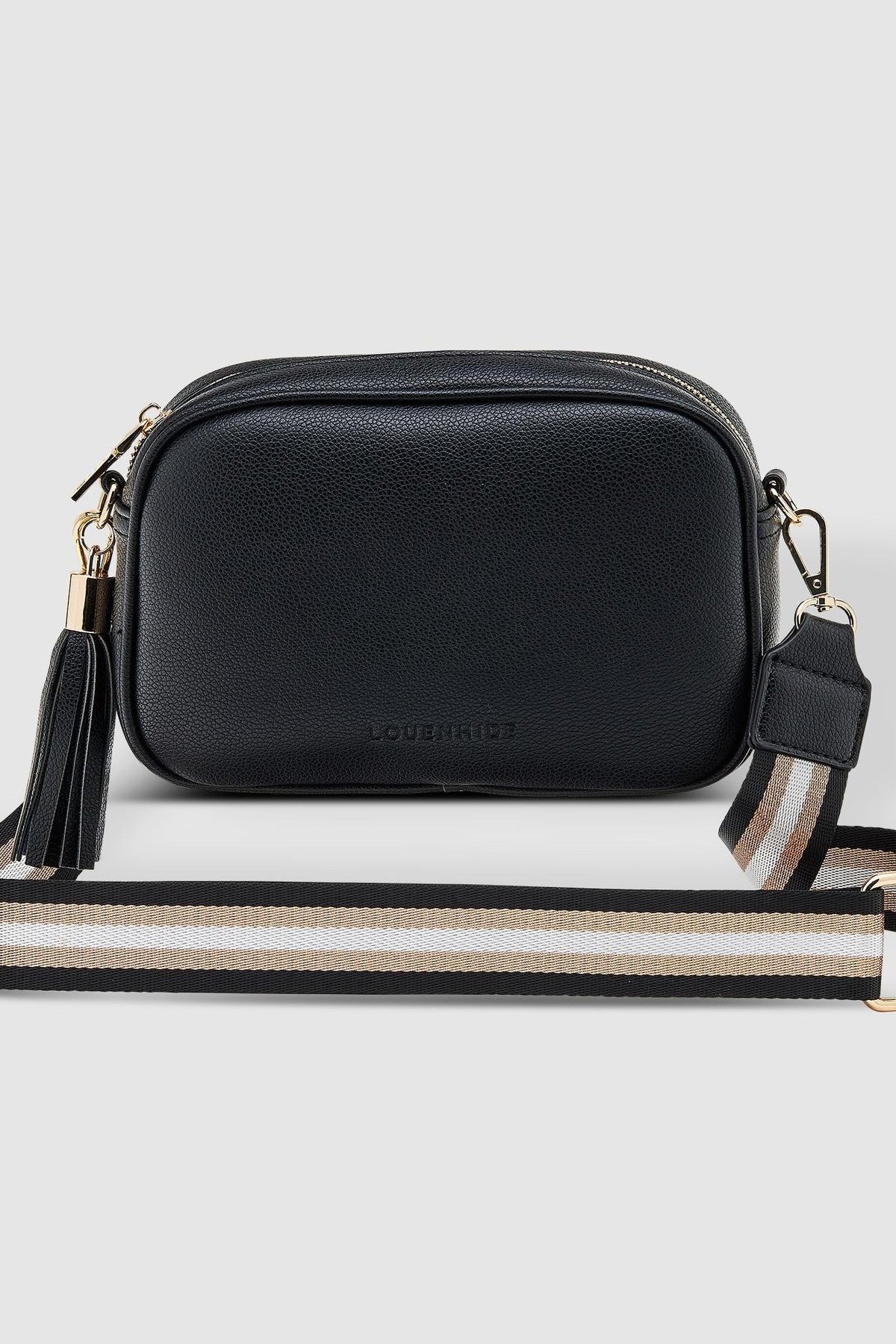 Jacinta Metallic Crossbody Bag - Black - Sare StoreLouenhideHandbag