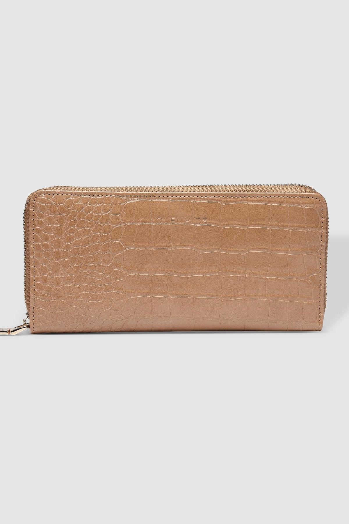 Jessica Wallet - Croc Camel - Sare StoreLouenhidewallet