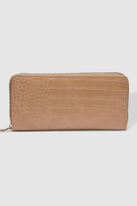 Jessica Wallet - Croc Camel - Sare StoreLouenhidewallet