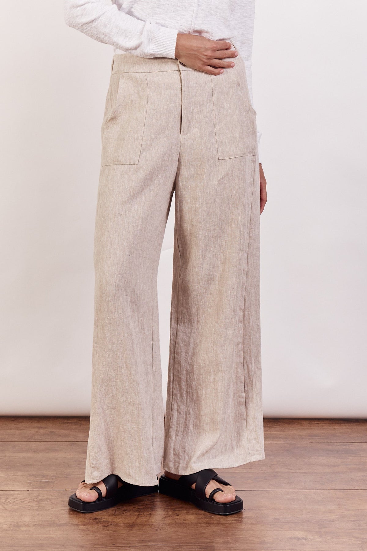 Jude Linen Pants - Natural - Sare StoreLittle LiesPants