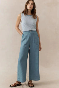 Jude Linen Pants - Pacific Blue - Sare StoreLittle LiesPants