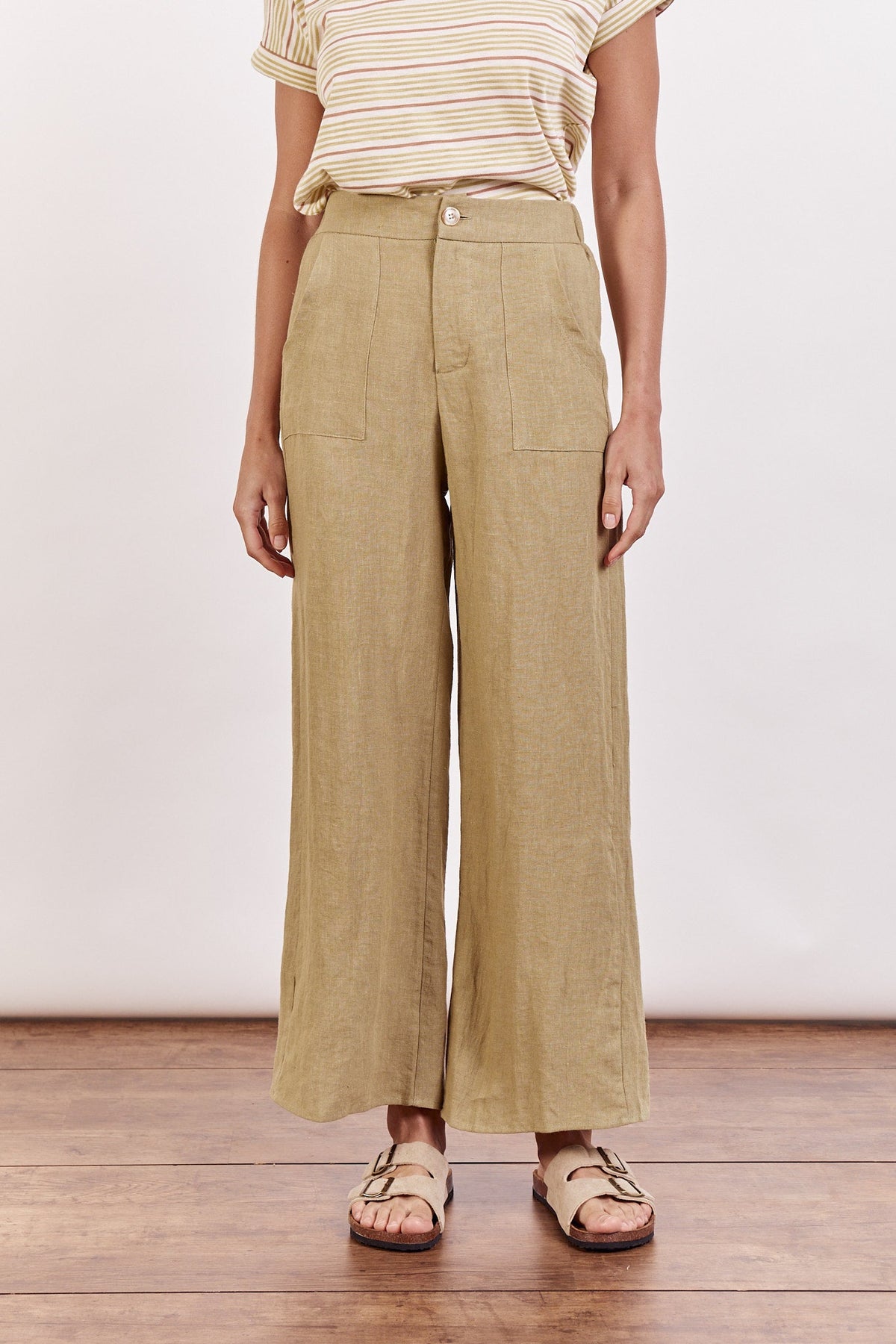 Jude Linen Pants - Pistachio - Sare StoreLittle LiesPants