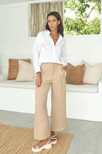 Jude Linen Pants - Taupe - Sare StoreLittle LiesPants