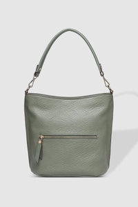 Juno Handbag With Logo Strap - Khaki - Sare StoreLouenhideHandbag