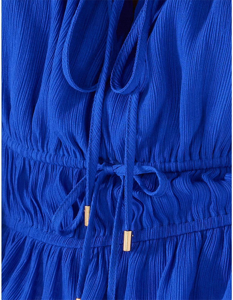 Kameo Flutter Blouse - Cobalt - Sare StoreMink PinkTops