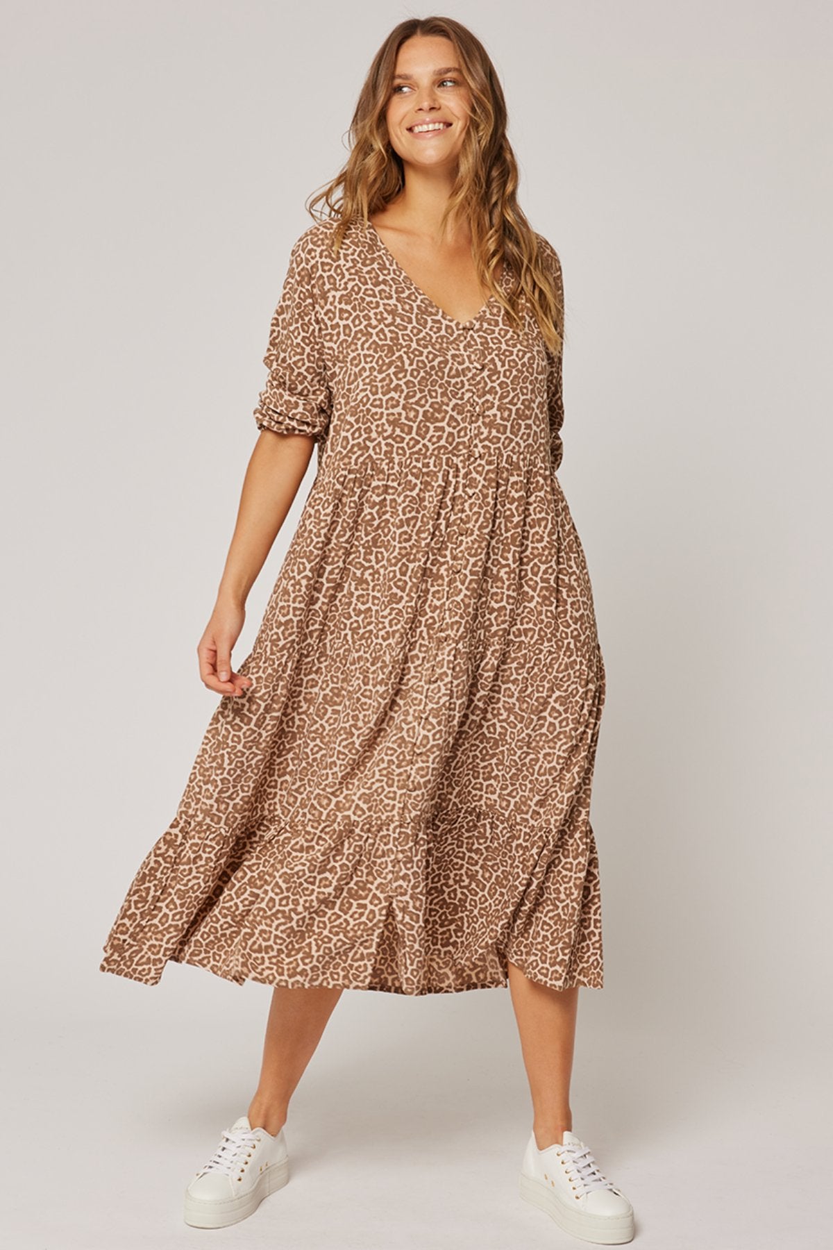 Kara Maxi Dress - Hazel Leopard - Sare StoreCartel & WillowDress